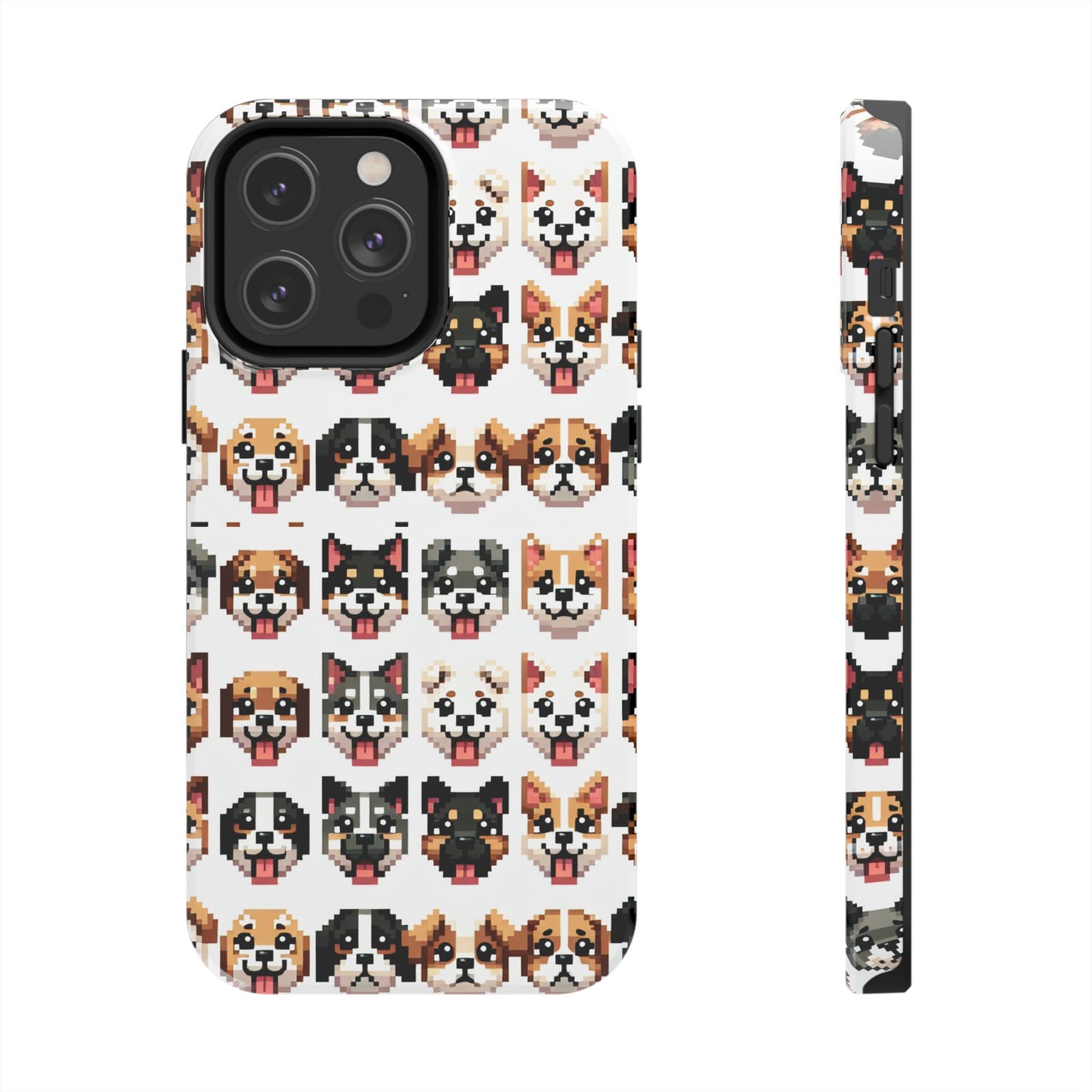 Pixelated Dog Breed Tough Phone Case - Cute, Durable Protection for Pet Lovers - for iPhone