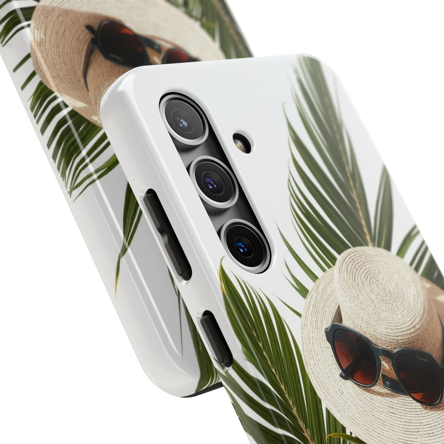Tropical Phone Case - Summer Vibes with Hat & Sunglasses Design