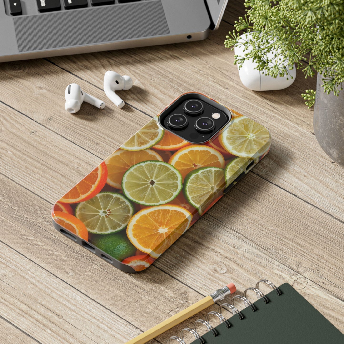 Citrus Slice Tough Phone Case – Vibrant Fruit Design for Summer Fun