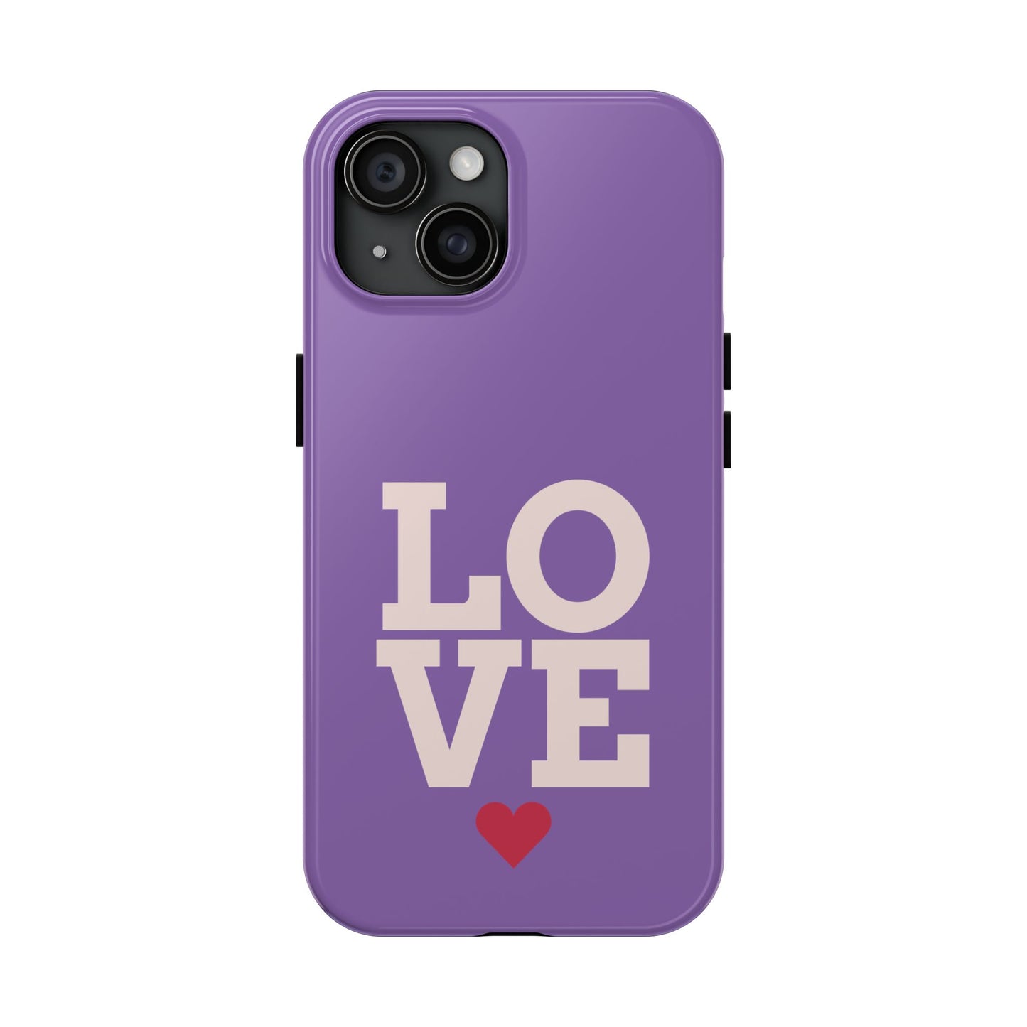Purple Love Phone Case - Durable & Stylish Tough Case - for iPhone