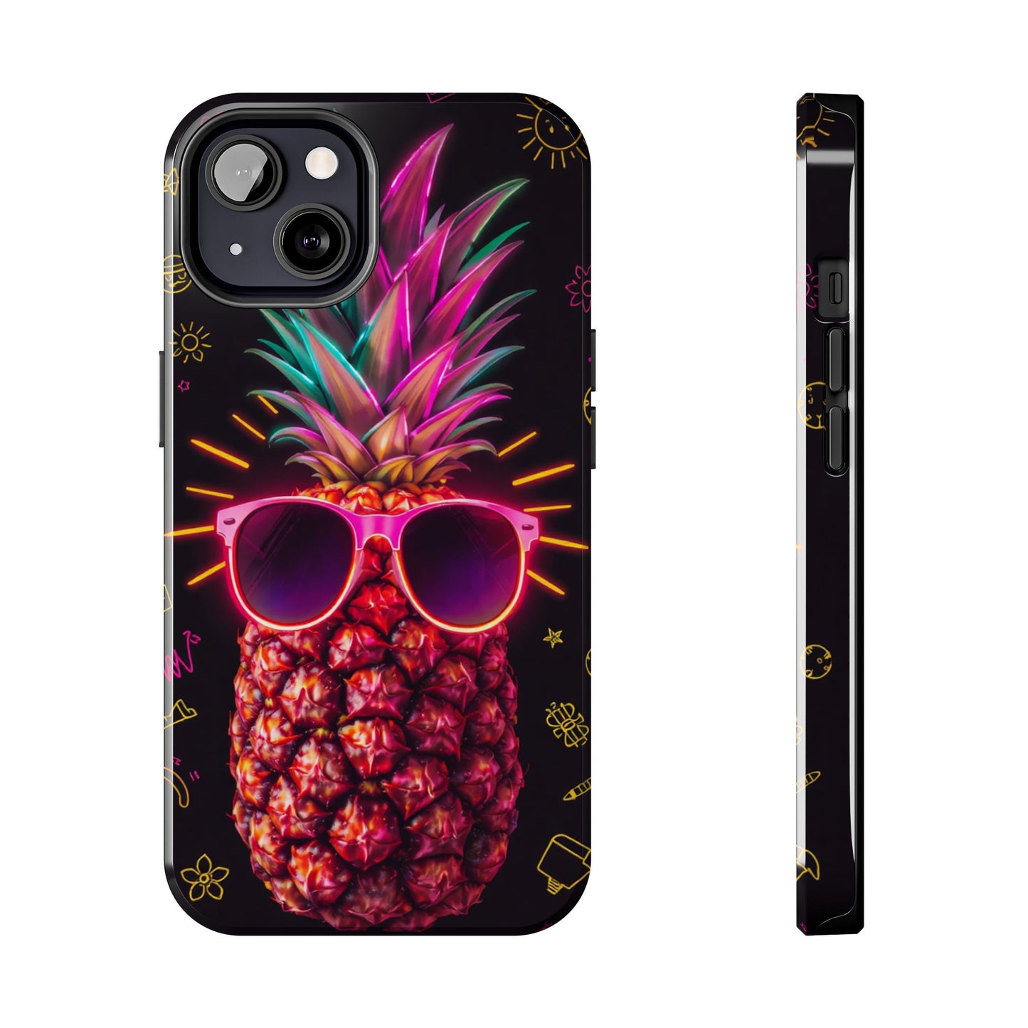 Tough Pineapple Phone Case - Cool, Vibrant Design Perfect for Summer Vibes