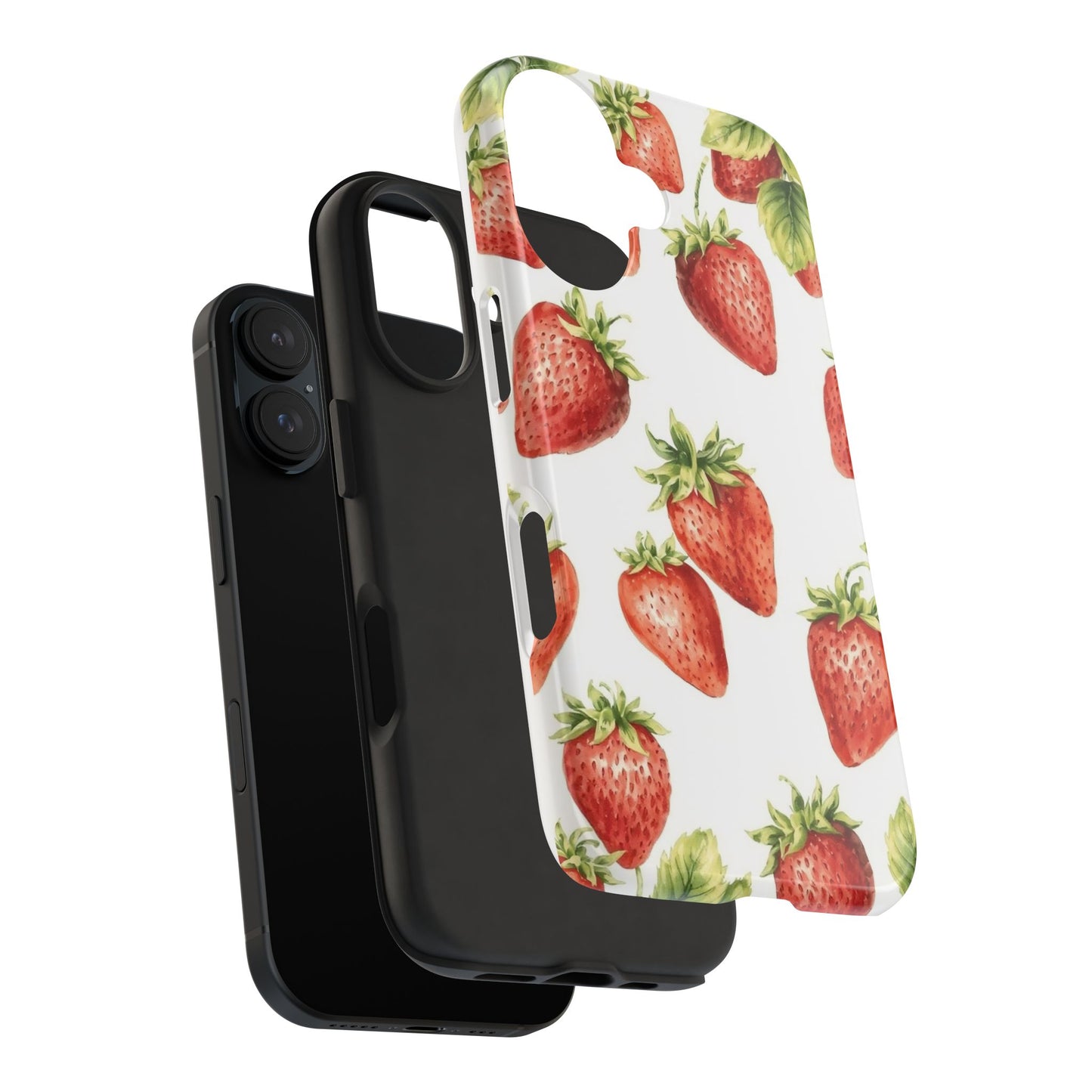 Strawberry Tough Phone Case - Durable Protection with a Fresh Design - for iPhone