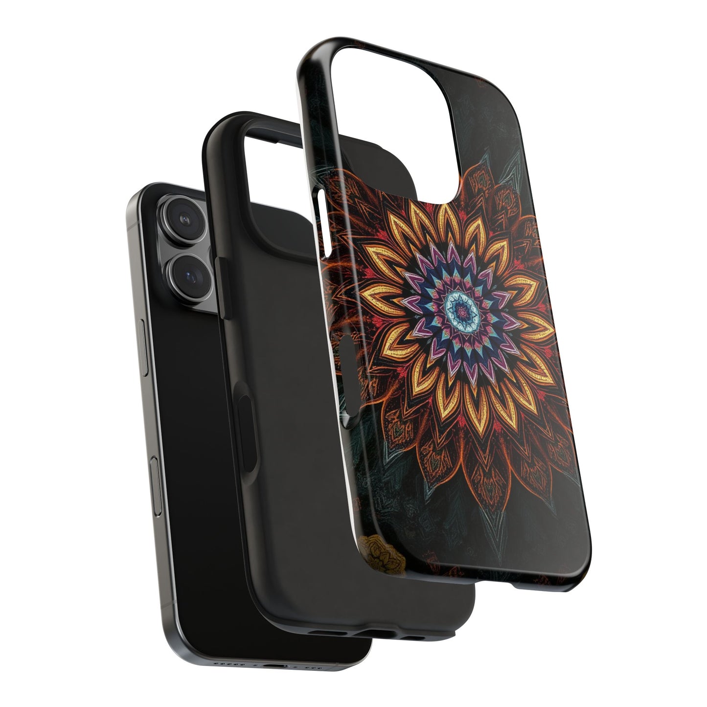 Mystic Mandala Tough Phone Case - Durable Protection with Artistic Design - for iPhone