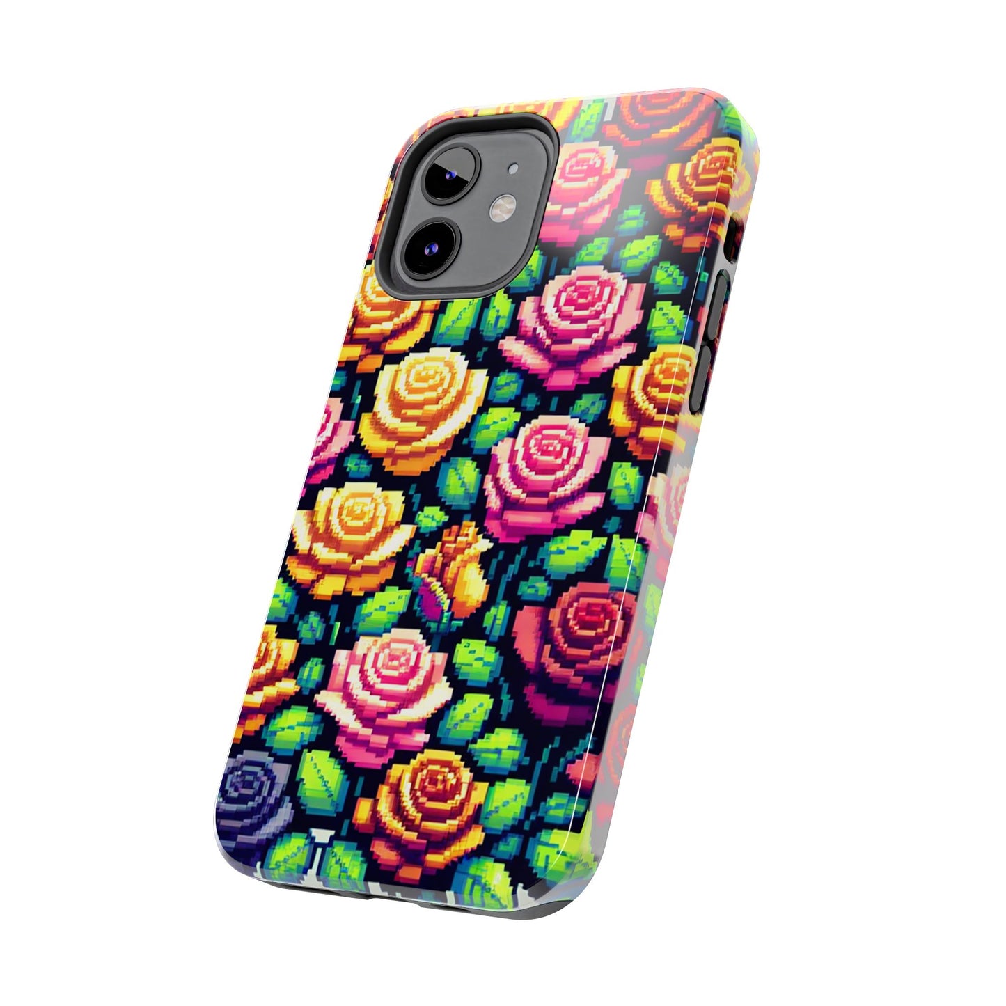 Vibrant Floral Tough Phone Case - Stylish Protection for Flower Lovers