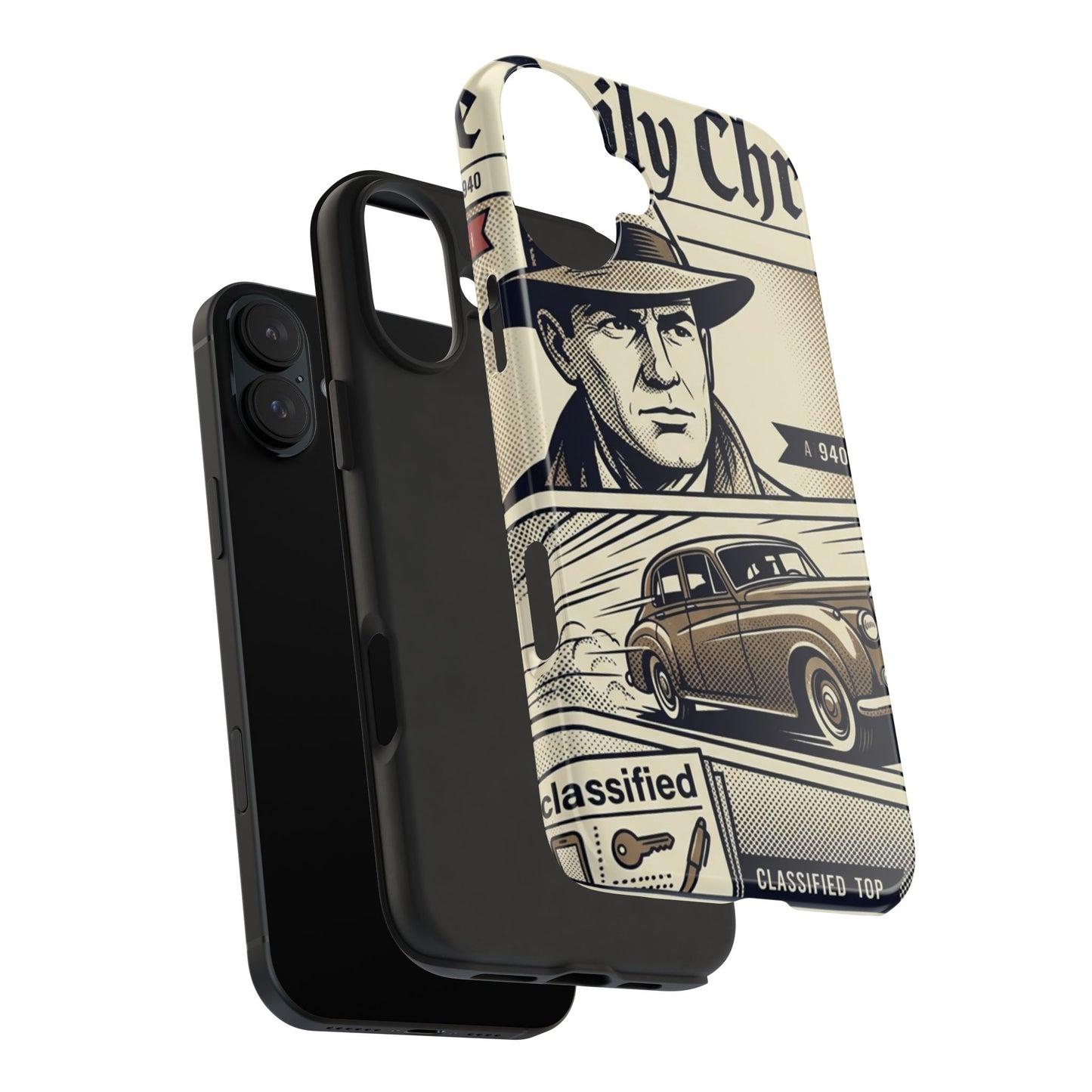 Old Newspaper Tough Phone Case