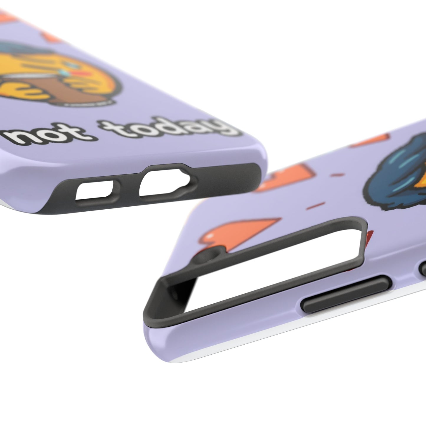 Cute Tough Phone Case - 'Not Today' Emoji Design