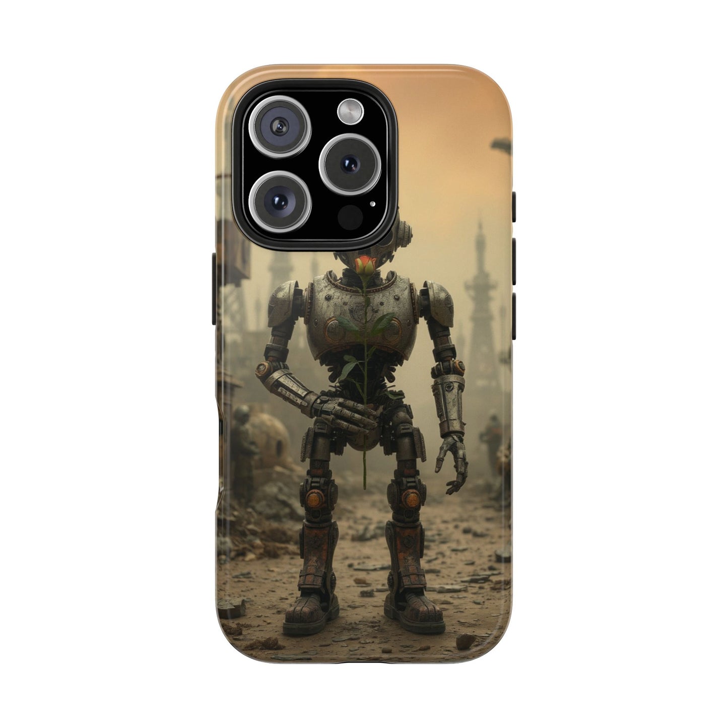 Robotic Sentinel Tough Phone Case - Durable Protector for Sci-Fi Lovers