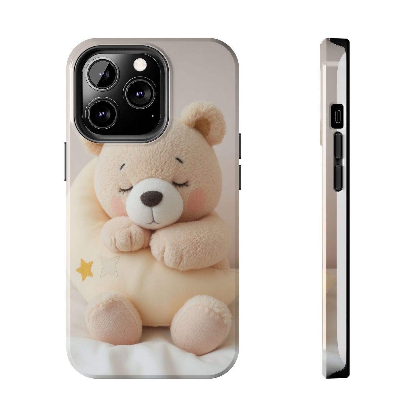 Cute Bear Tough Phone Case - Adorable Baby Animal Design for Kids & Adults