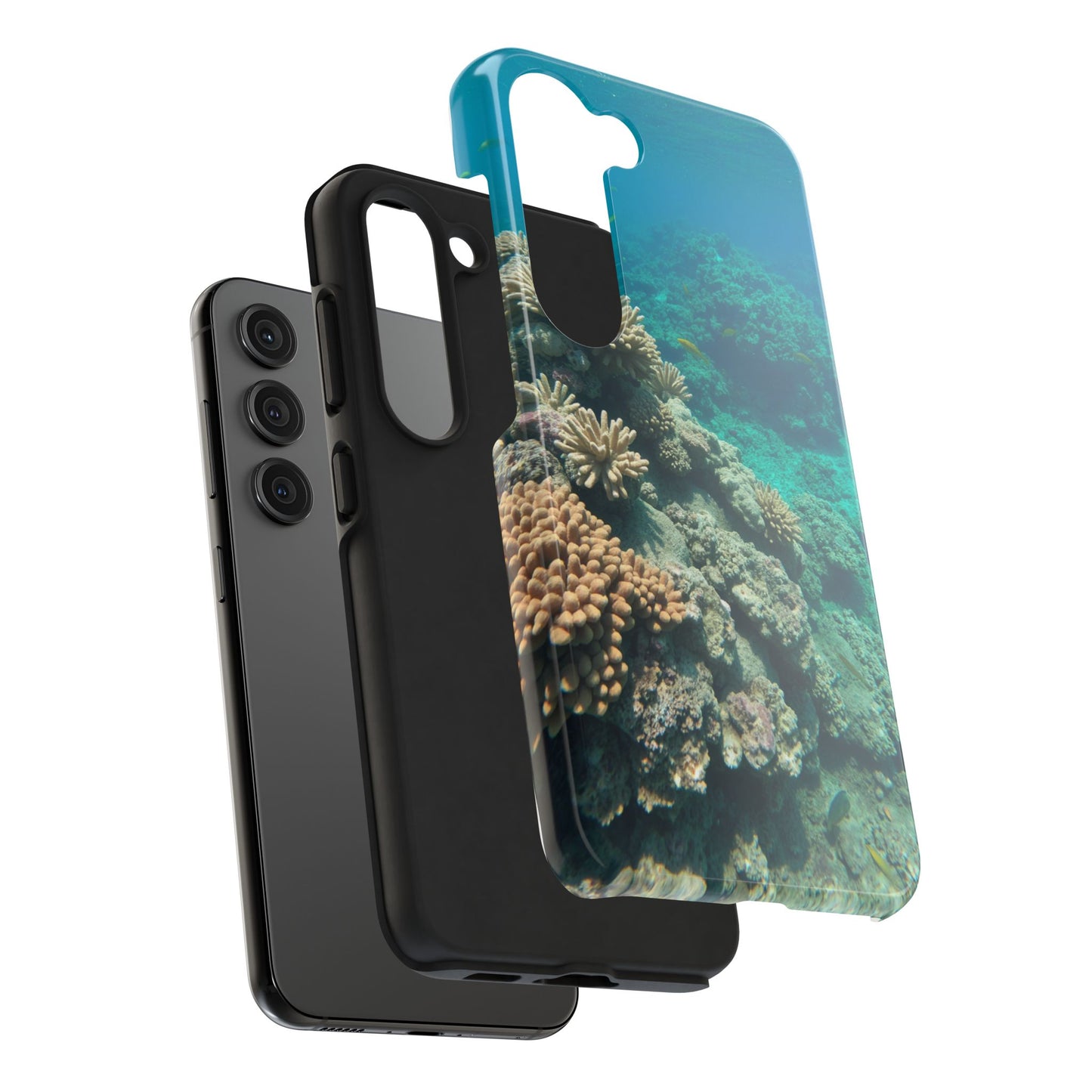Coral Reef Tough Phone Case - Ocean Vibes Protection for Adventure Lovers