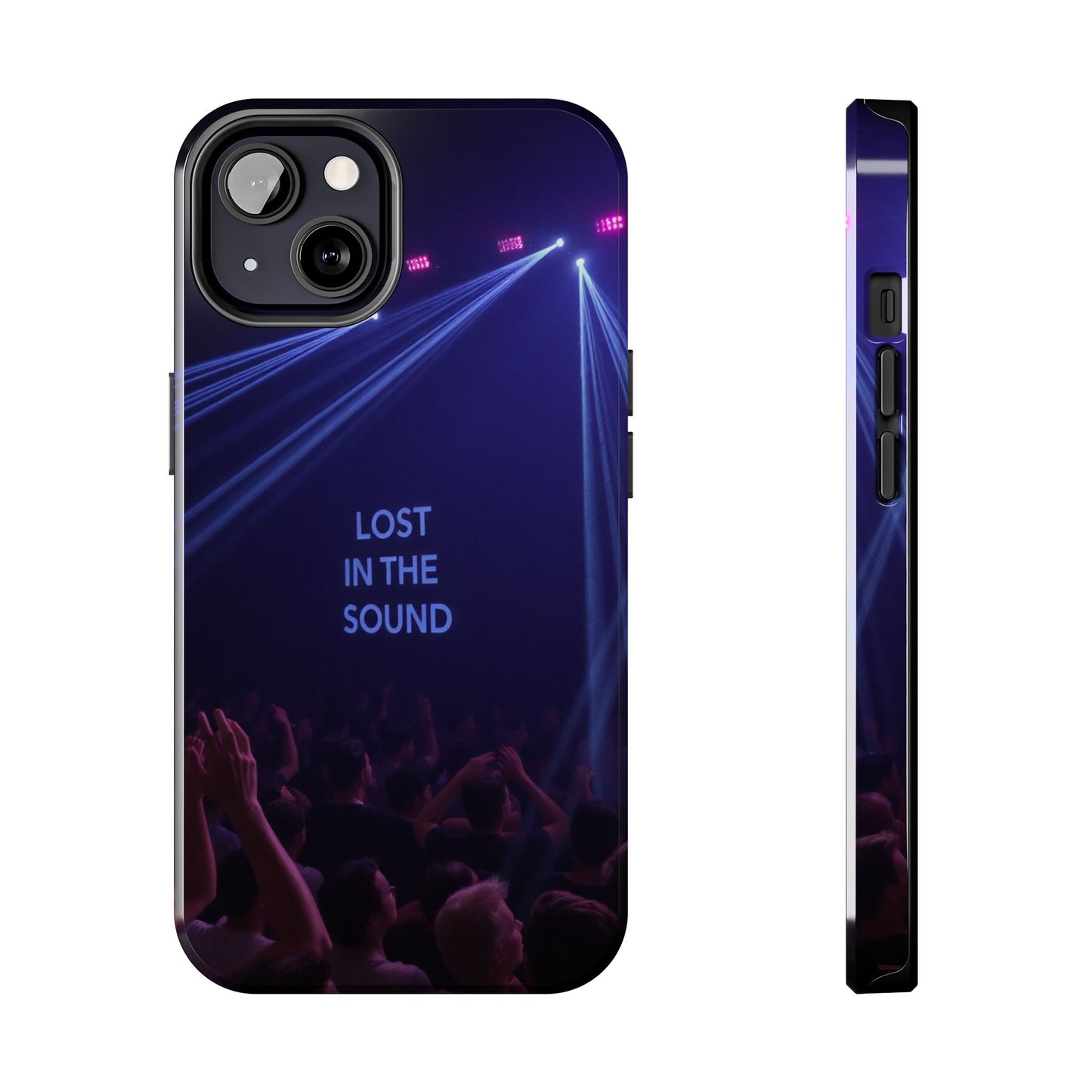 Vibrant Tough Phone Case - 'Lost in the Sound' Design for Music Lovers