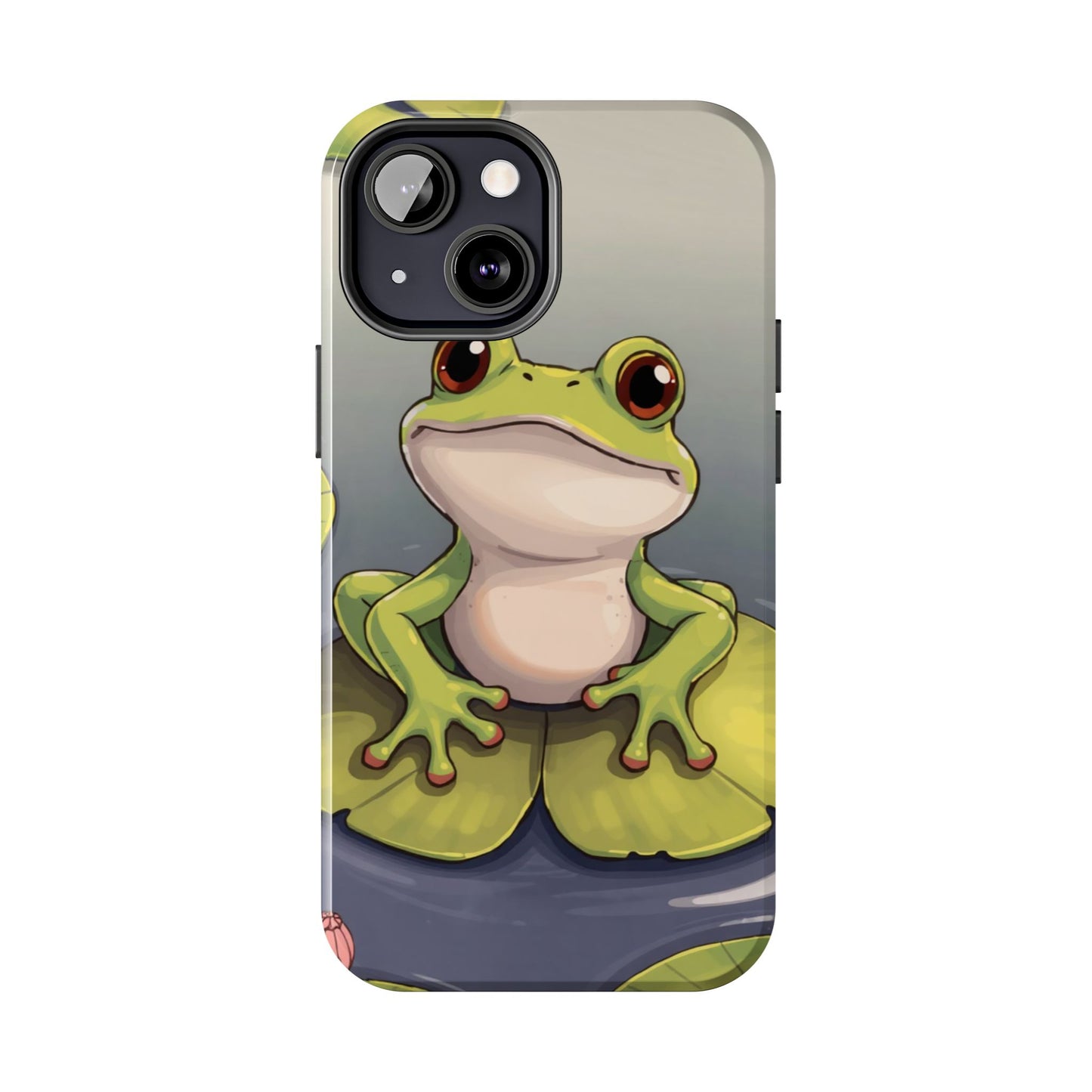 Cute Frog Tough Phone Case - Durable Protection with Nature Vibe