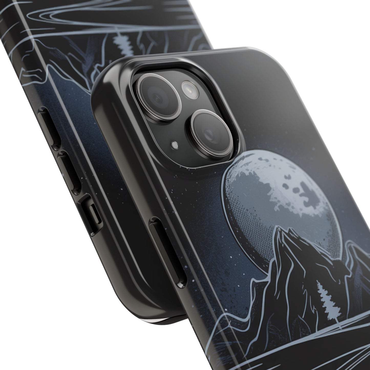 Moonlit Mountain Tough Phone Case Dark Fantasy