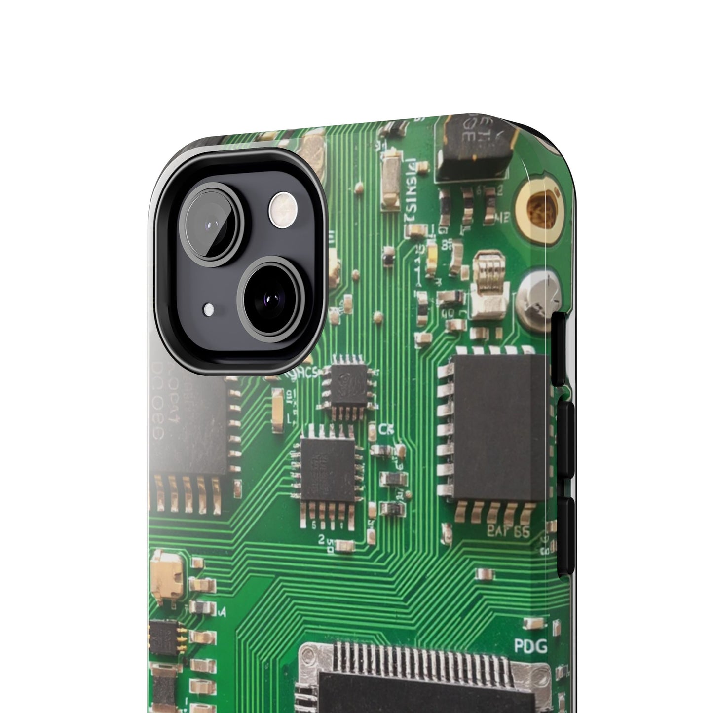 Circuit Board Tough Phone Case - Durable Tech Design