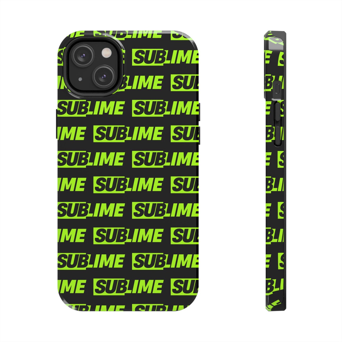 Sublime Text Pattern Tough Phone Case - Vibrant Protective Cover for iPhone
