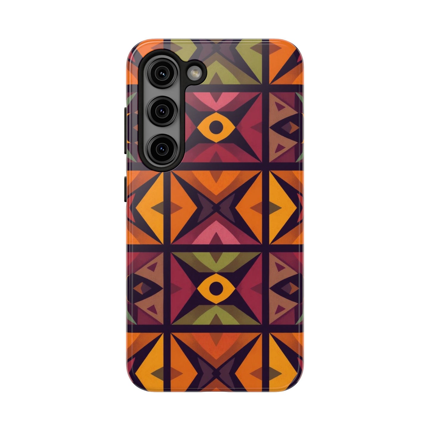 Vibrant Tribal Geometric Tough Phone Case - Colorful Protection for Your iPhone
