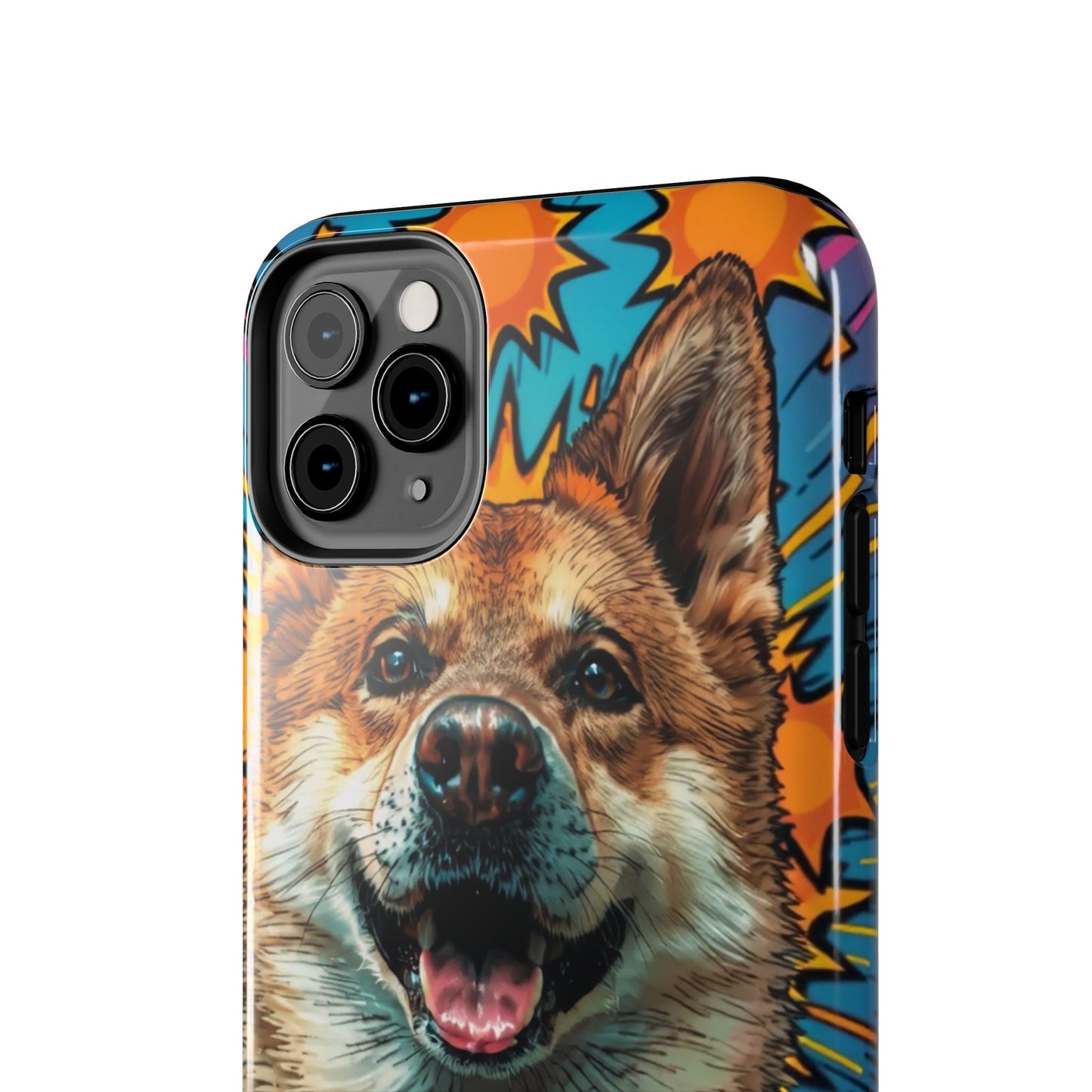 Vibrant Corgi Tough Phone Case - Fun Design for Pet Lovers