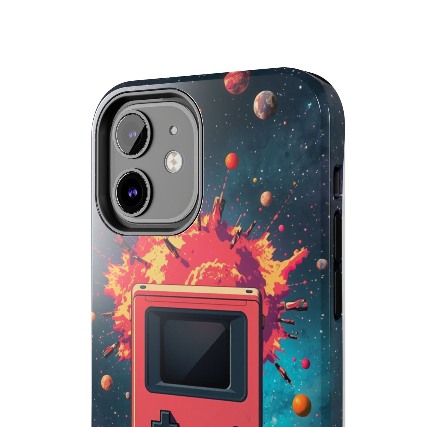 Retro Gaming Tough Phone Case - Space Adventure Design