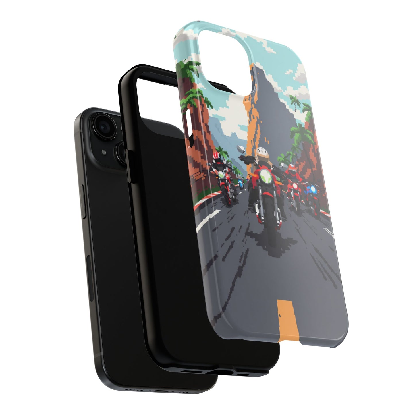 Retro Biker Tough Phone Case - Perfect for Motorcycle Lovers