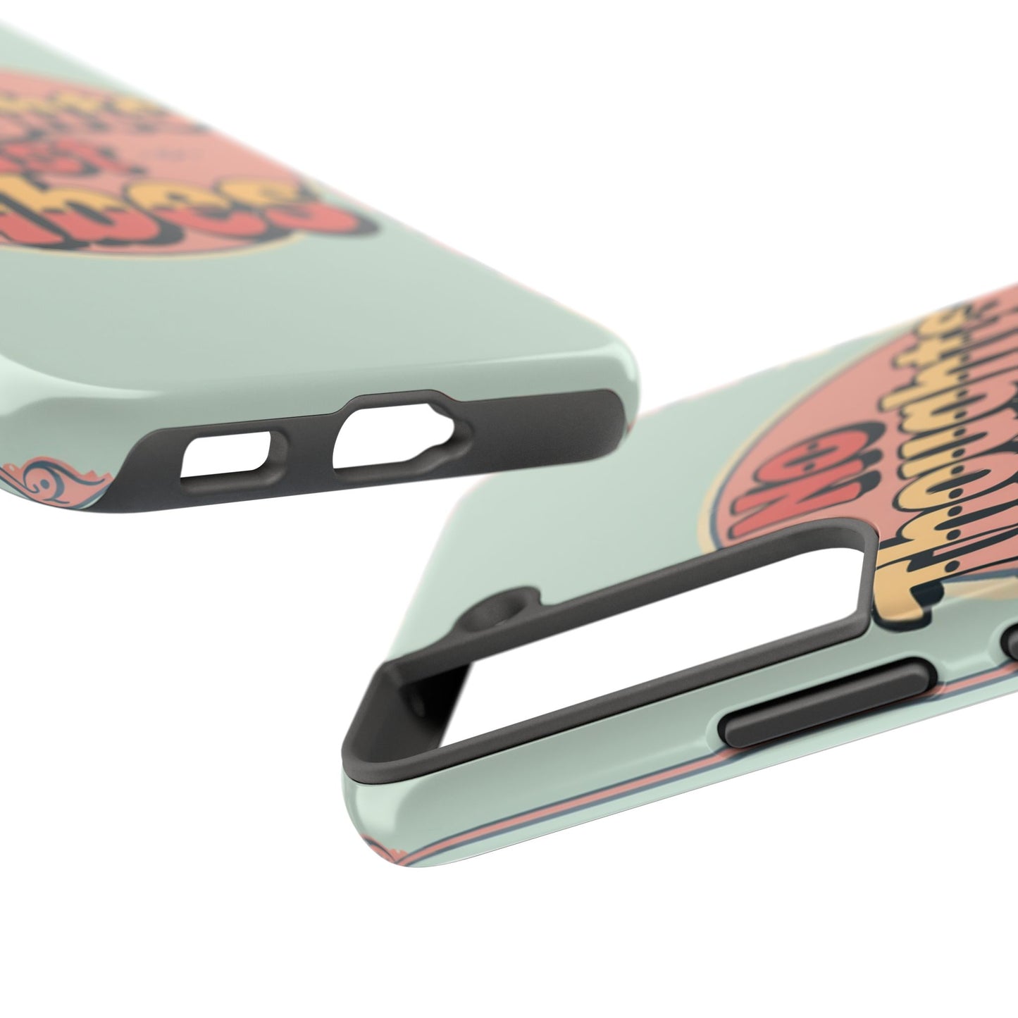 No Thoughts Just Vibes Phone Case - Fun Tough Phone Cover for Positive Energy