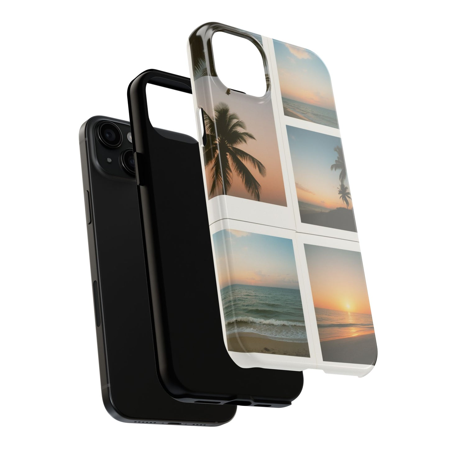 Tropical Sunset Tough Phone Case - Beach Vibes for Summer Adventures
