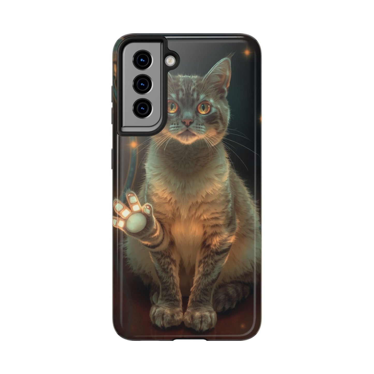 Whimsical Cat Phone Case | Tough Phone Cases for Cat Lovers, Pet Accessories, Gift for Cat Owners, Cute Phone Cover, Personalized Tech