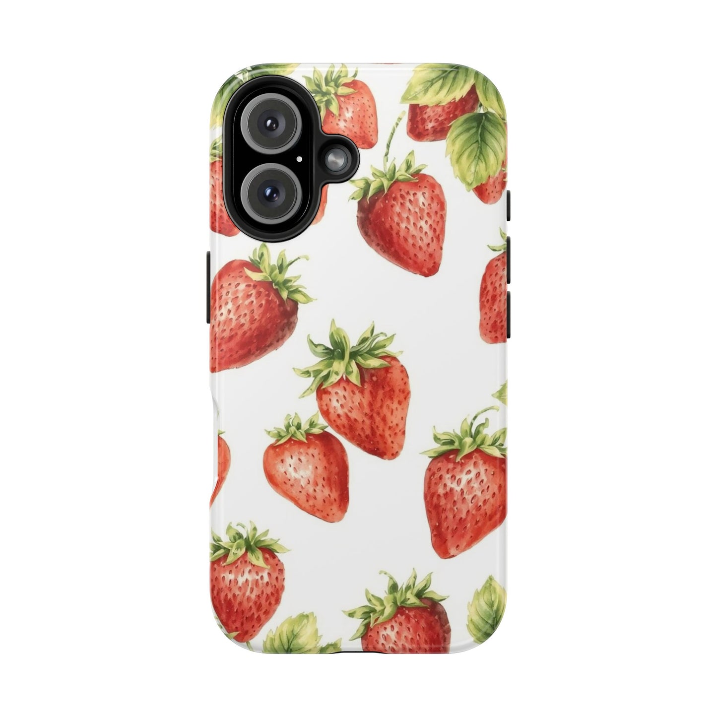 Strawberry Tough Phone Case - Durable Protection with a Fresh Design - for iPhone
