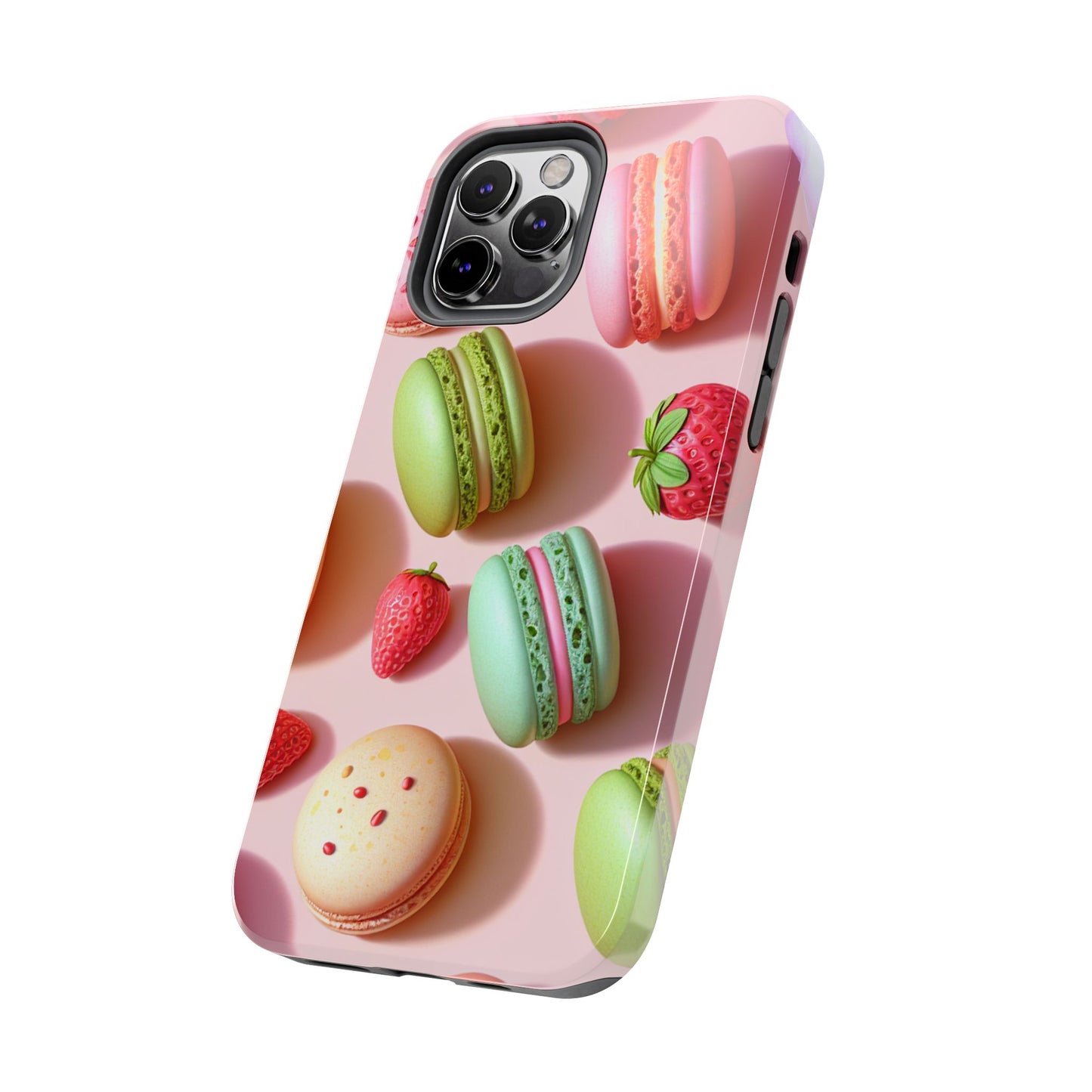 Macaron-Inspired Tough Phone Cases - Colorful Sweet Design - for iPhone