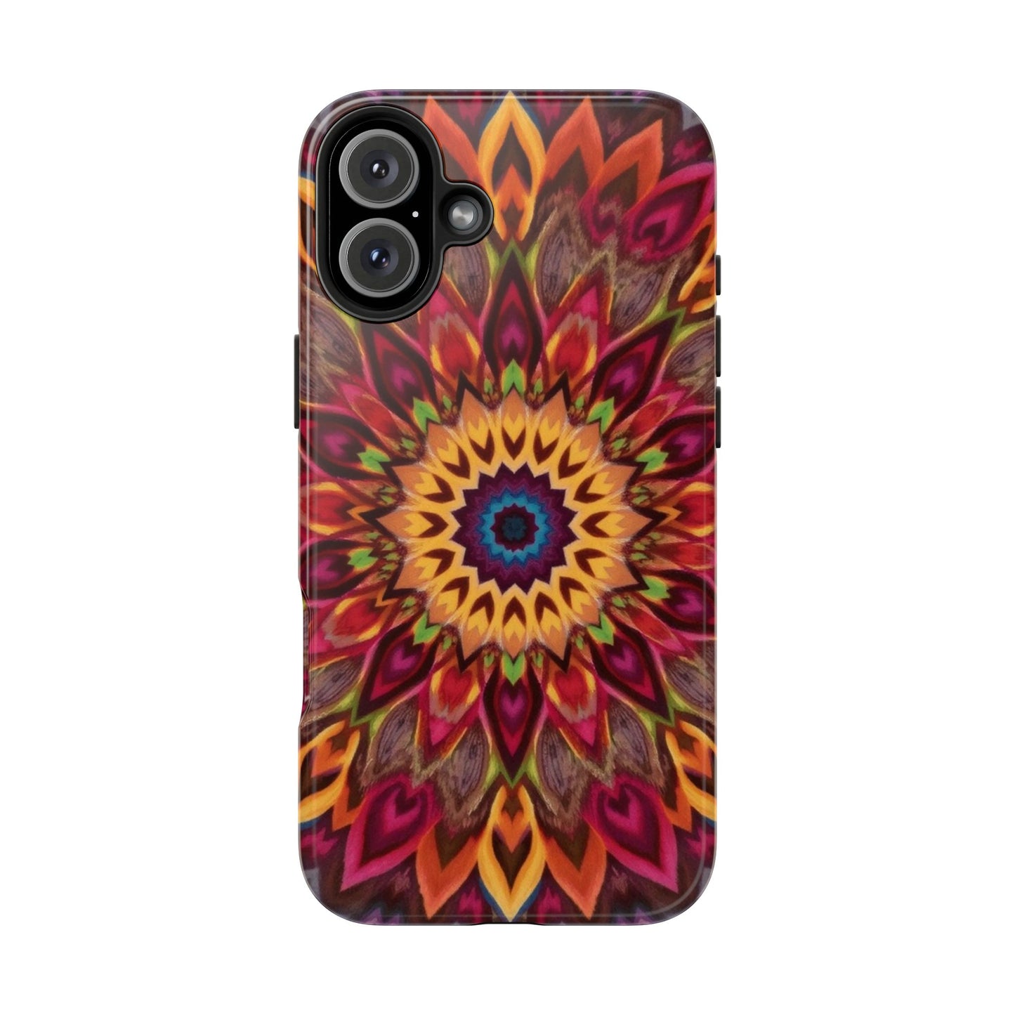 Vibrant Floral Mandala Tough Phone Case | Stylish and Durable Protection - for iPhone