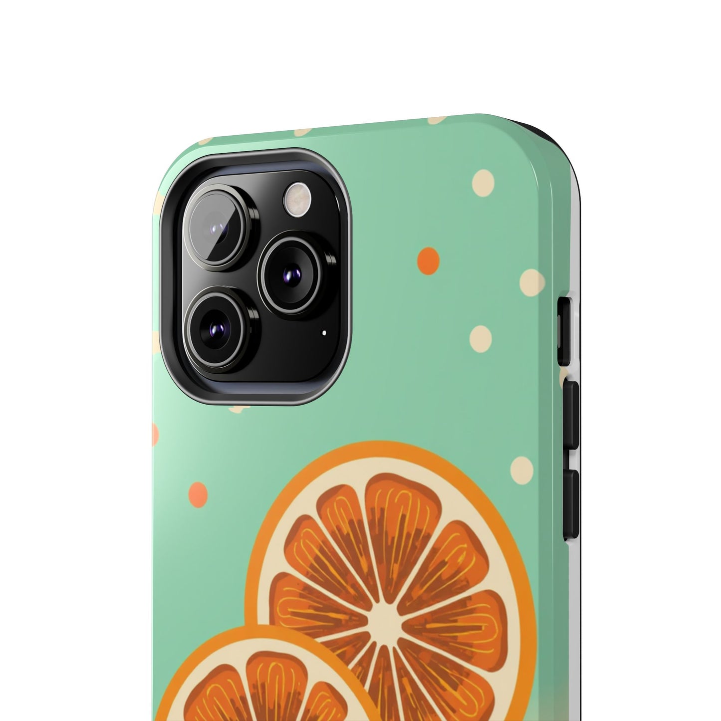 Citrus Vibe Tough Phone Case - Fun Orange Slice Design