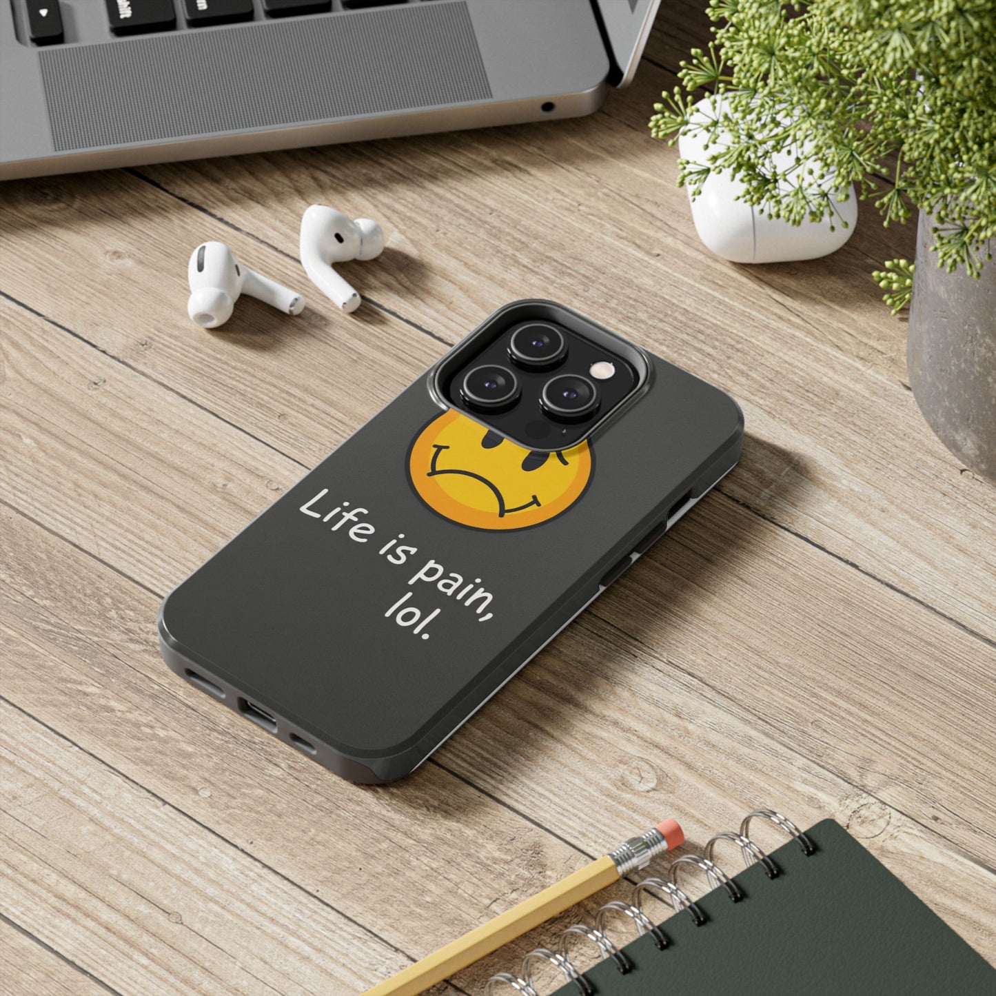Life is Pain Tough Phone Case - Trendy Design for Smartphone Protection