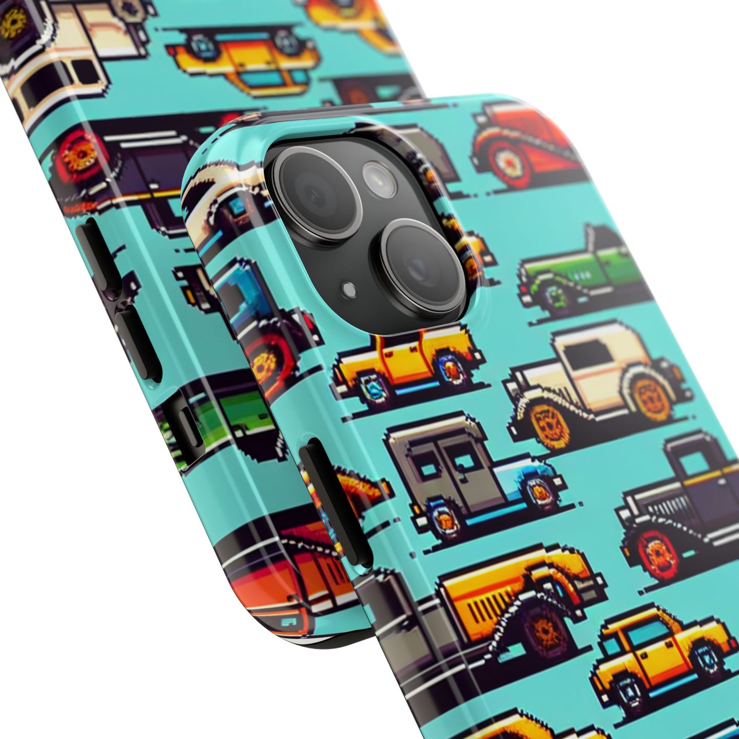 Retro Car Pixel Art Tough Phone Case - Durable & Stylish Protection - for iPhone