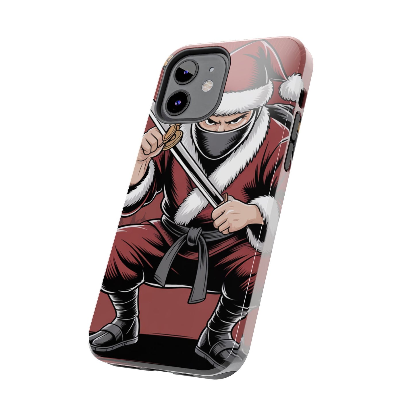 Ninja Santa Tough Phone Case | Durable Holiday Phone Cover for iPhone