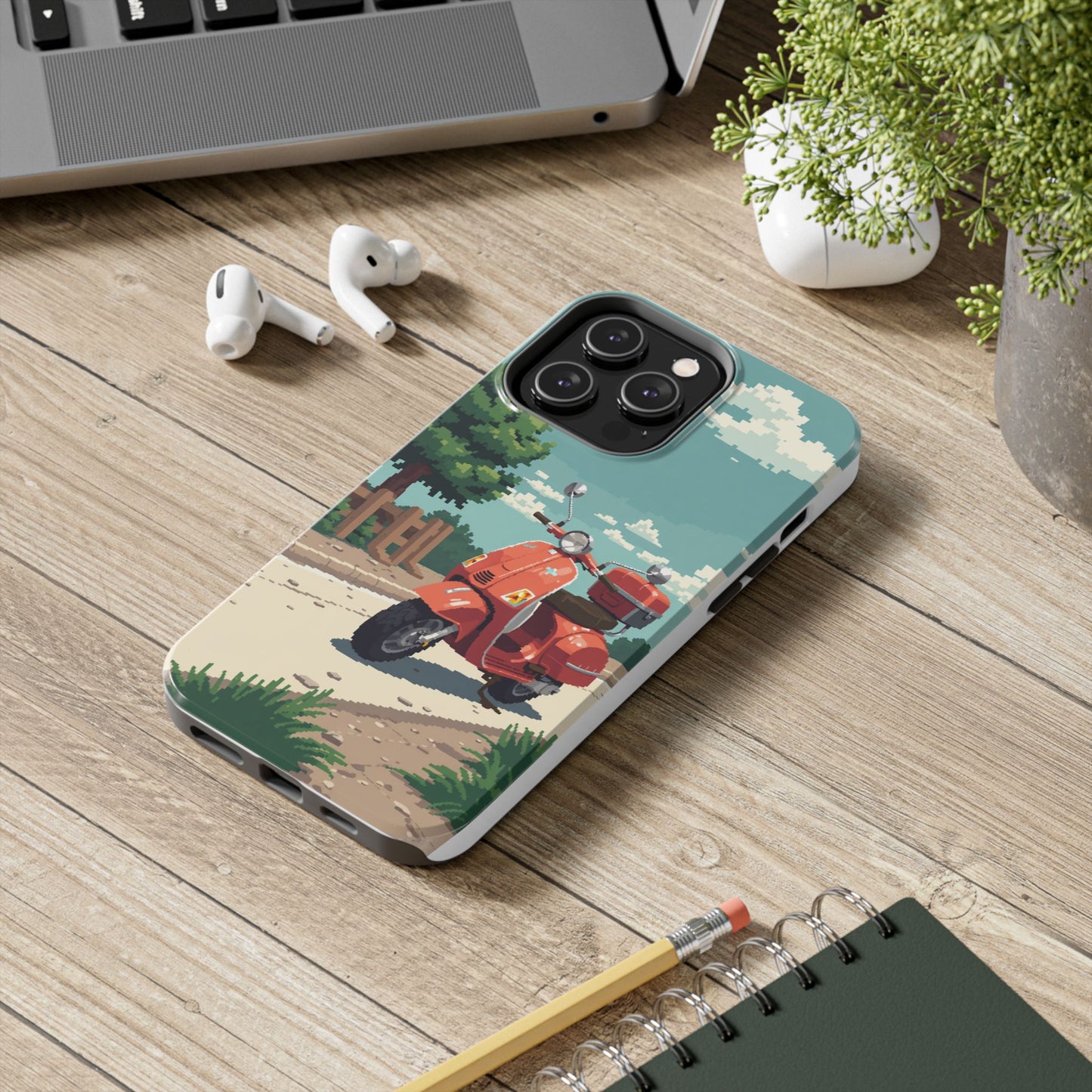 Retro Scooter Phone Case - Tough & Stylish Protection