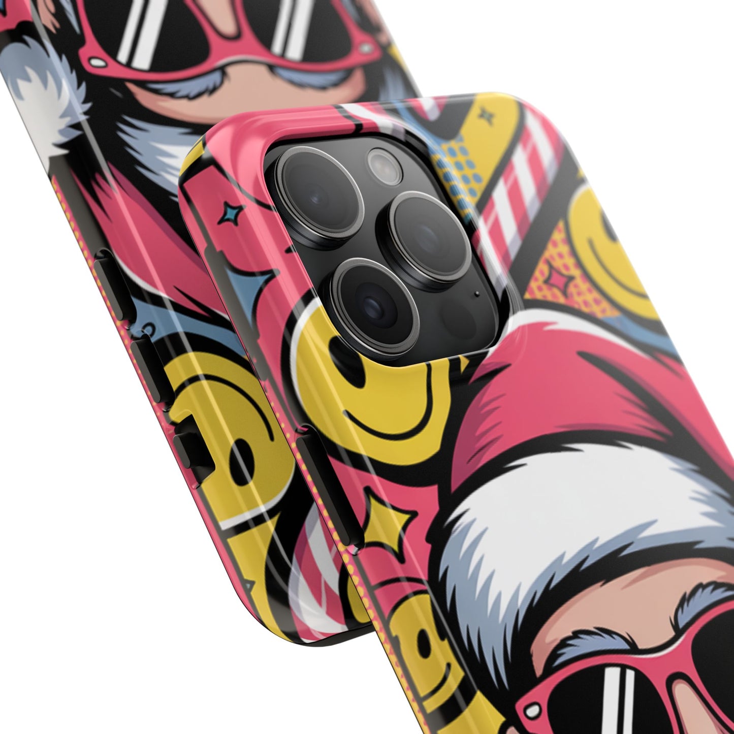 Pop Art Santa Sunglasses Tough Phone Case for Holiday Vibes