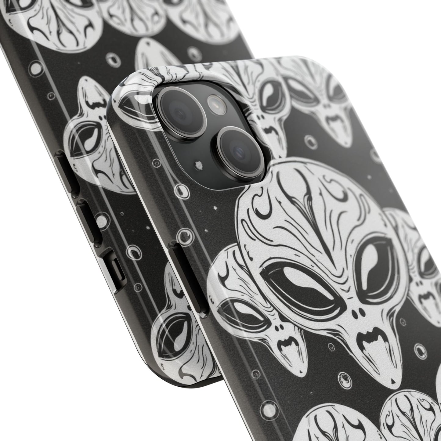 Alien Pattern Tough Phone Case - Durable Protection with Out-of-This-World Design