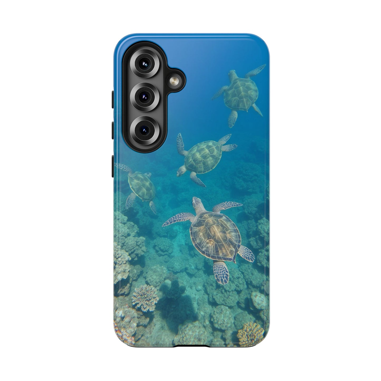Ocean Turtle Tough Phone Cases - Durable Protection with Marine Art
