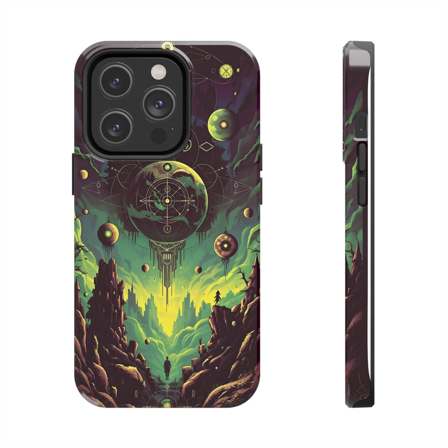 Cosmic Adventure Tough Phone Case - Galaxy Design for Space Enthusiasts - for iPhone