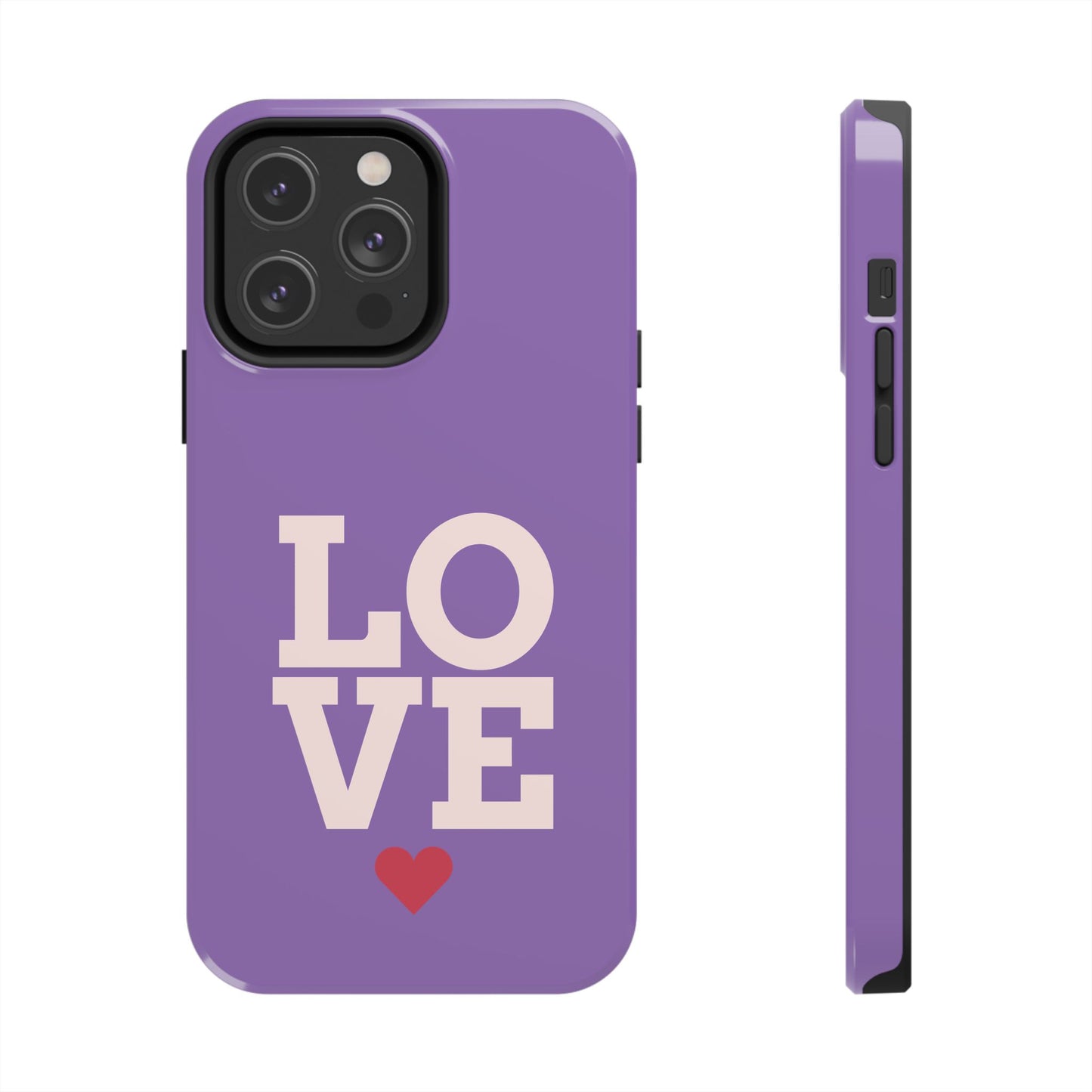 Purple Love Phone Case - Durable & Stylish Tough Case - for iPhone