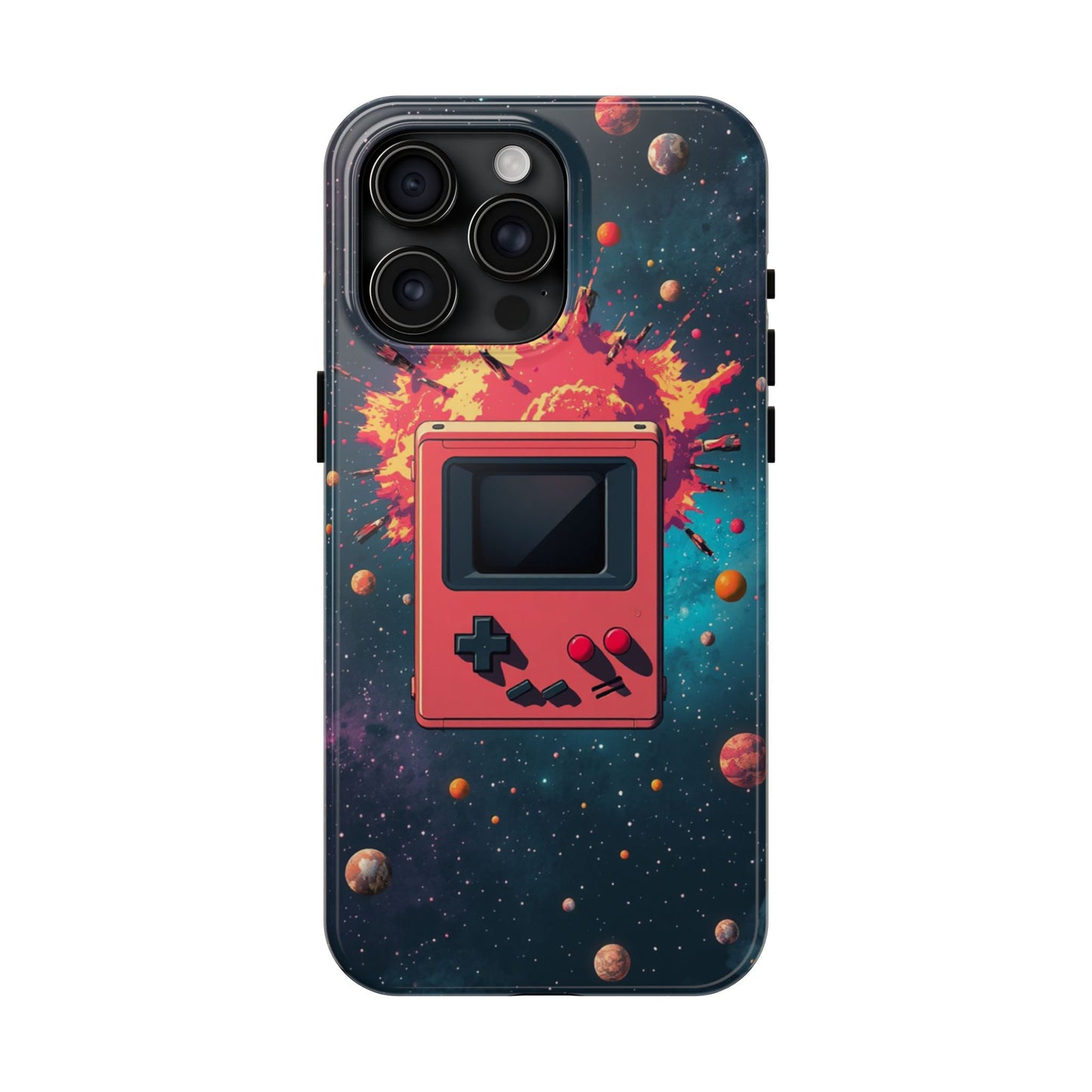 Retro Gaming Tough Phone Case - Space Adventure Design