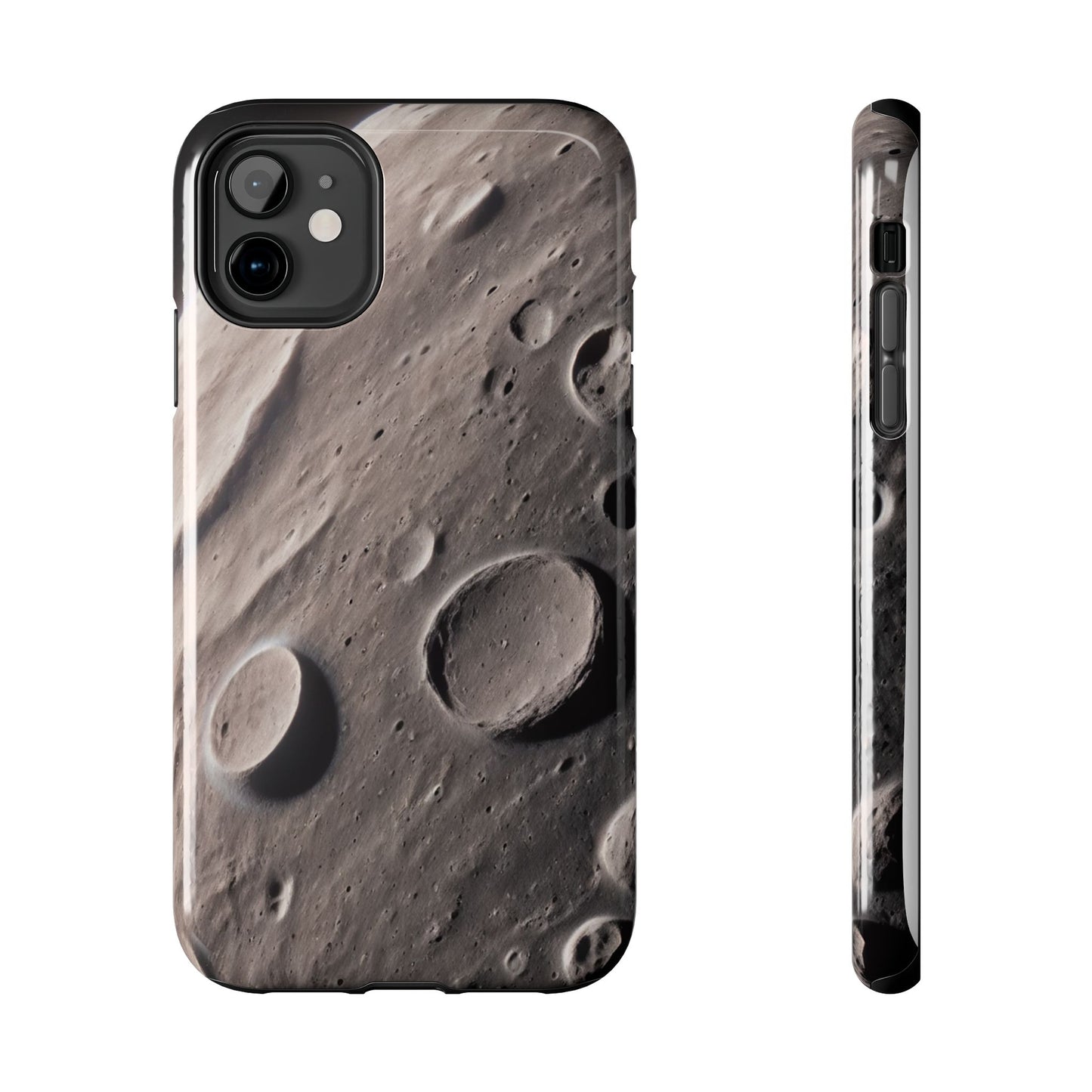 Celestial Moon Surface Tough Phone Case | Durable Space-Themed Design - for iPhone