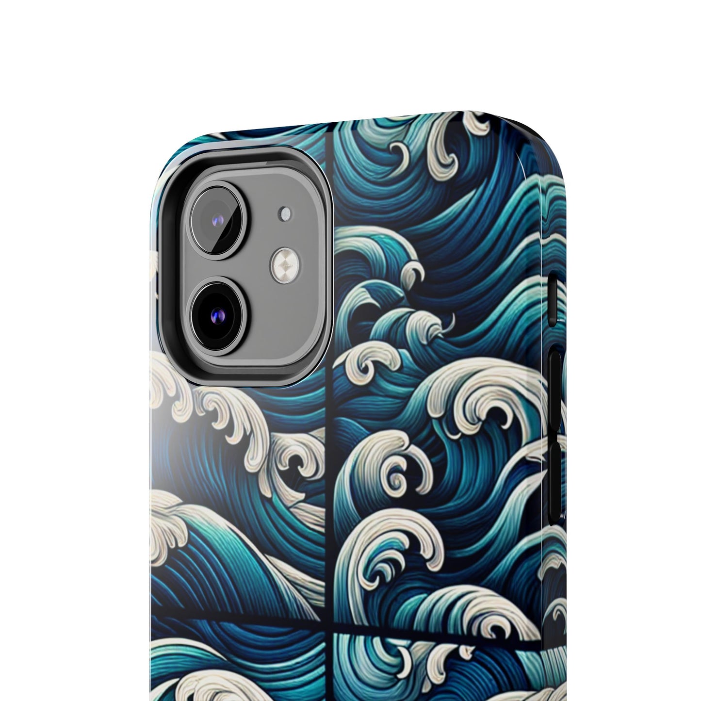 Ocean Waves Tough Phone Case - Durable Protection with Artistic Design - for iPhone