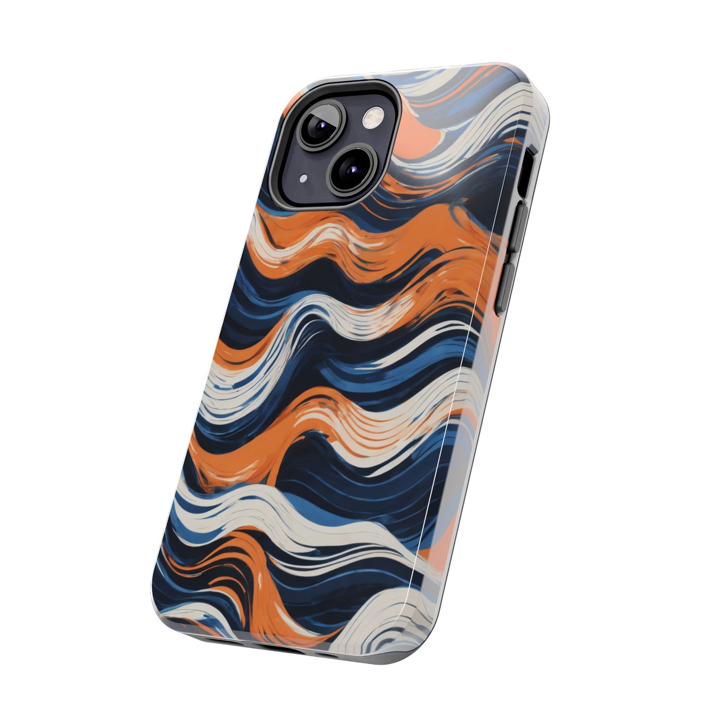Wave Pattern Tough Phone Case - Stylish and Durable for Modern Lifestyle - for iPhone