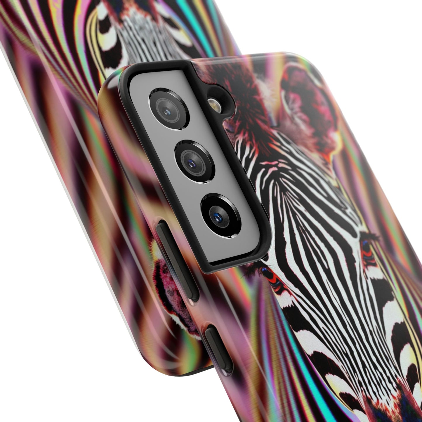 Vibrant Zebra Tough Phone Case - Unique Animal Design for Wild Spirit