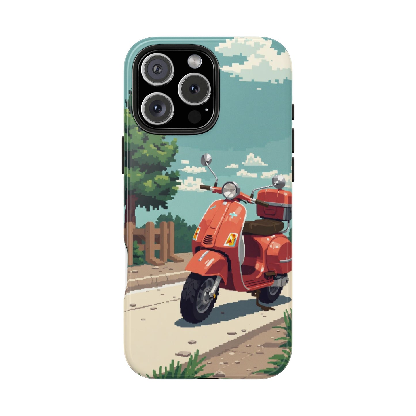 Retro Scooter Phone Case - Tough & Stylish Protection