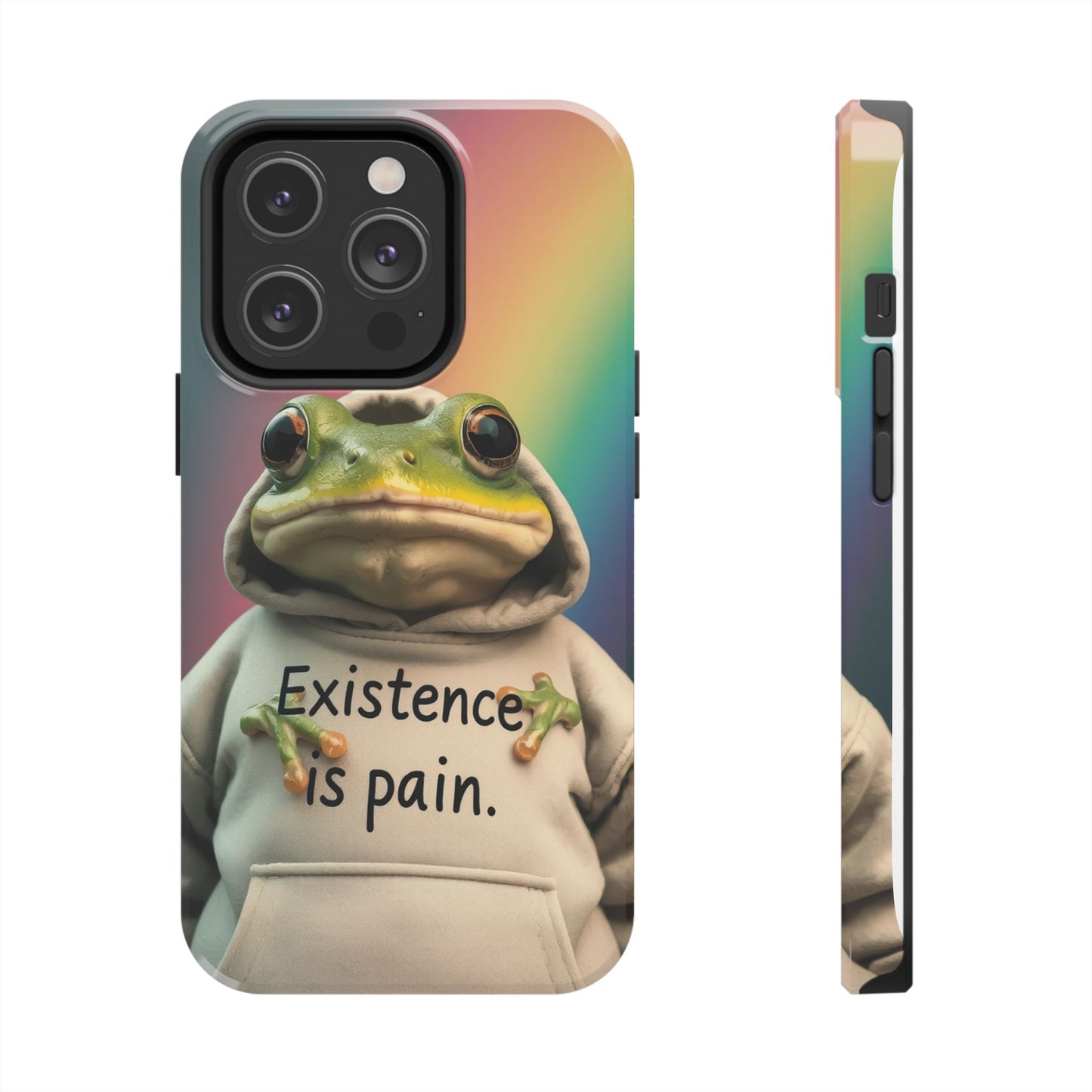 Existence is Pain Frog Phone Case - Tough & Stylish