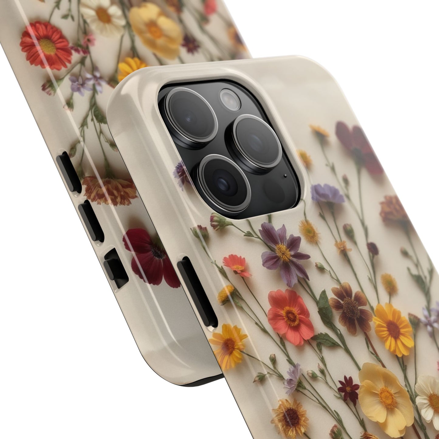 Floral Tough Phone Case - Durable Protection with Nature-Inspired Design