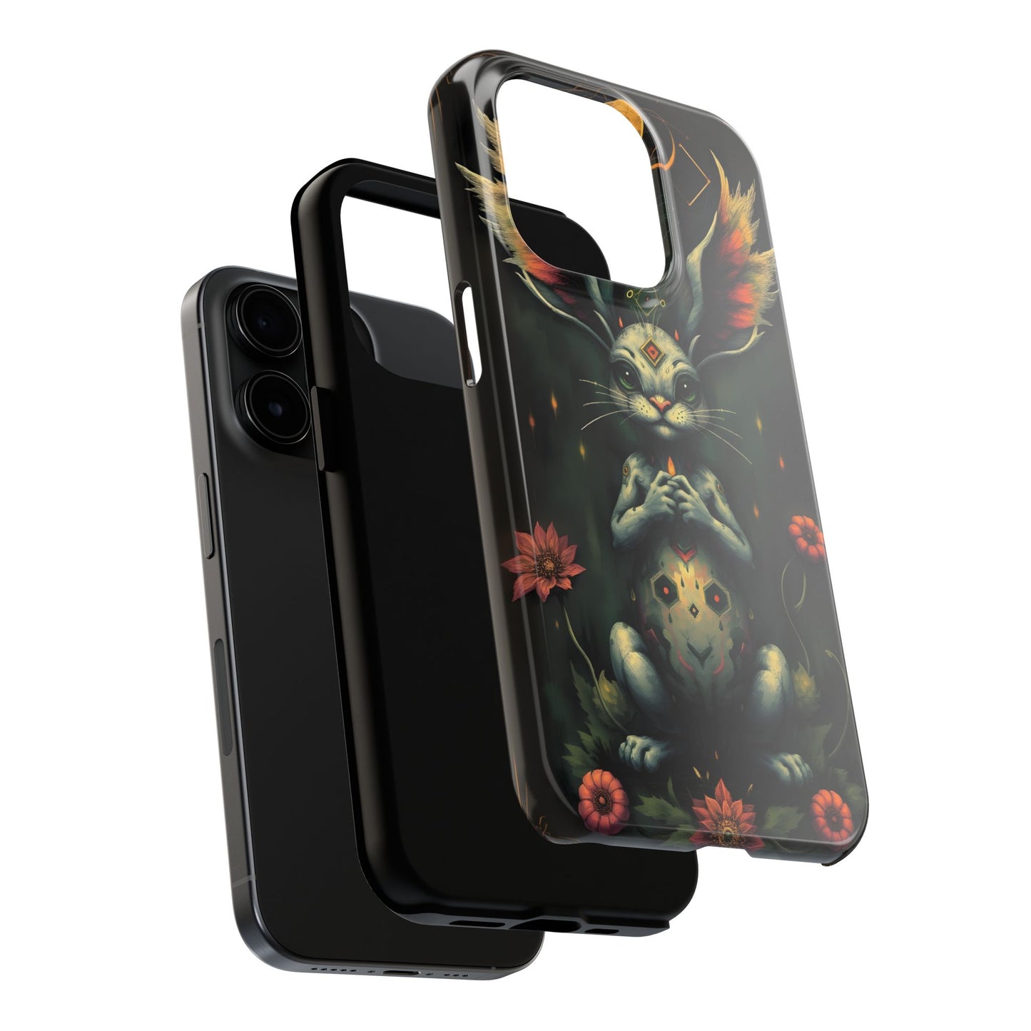 Artistic Rabbit Phone Cases - Unique and Durable Design of Mystical Bunny - for iPhone