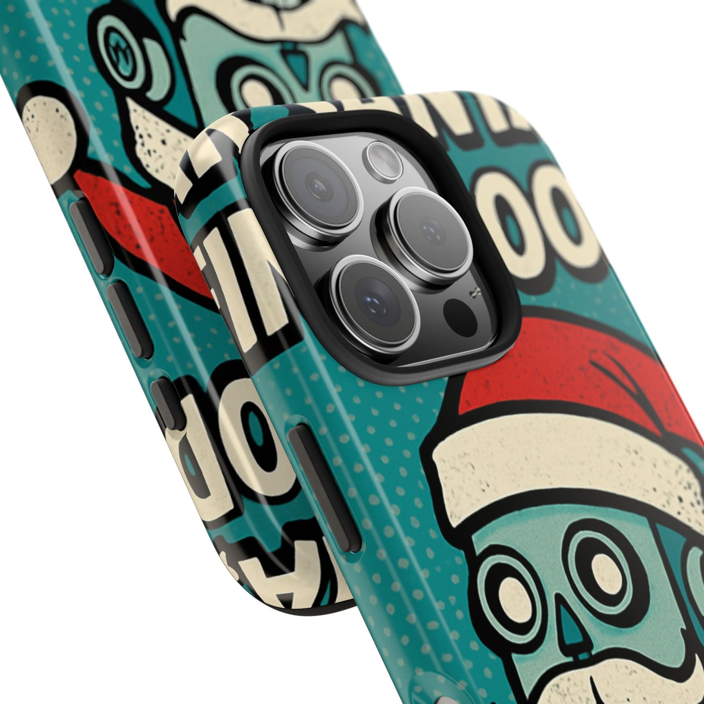 Santa Robot Phone Case - Durable Tough Design for Holidays