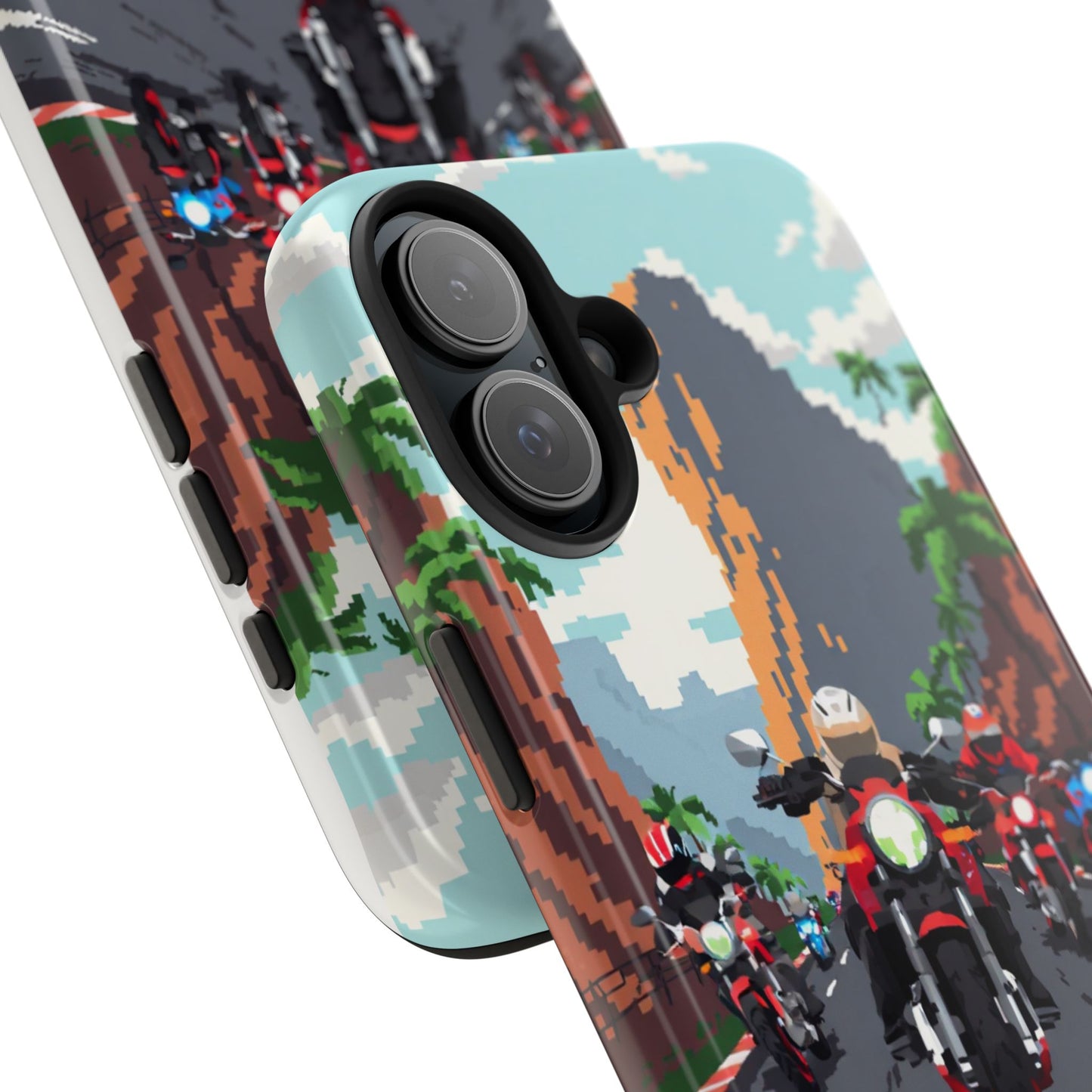 Retro Biker Tough Phone Case - Perfect for Motorcycle Lovers