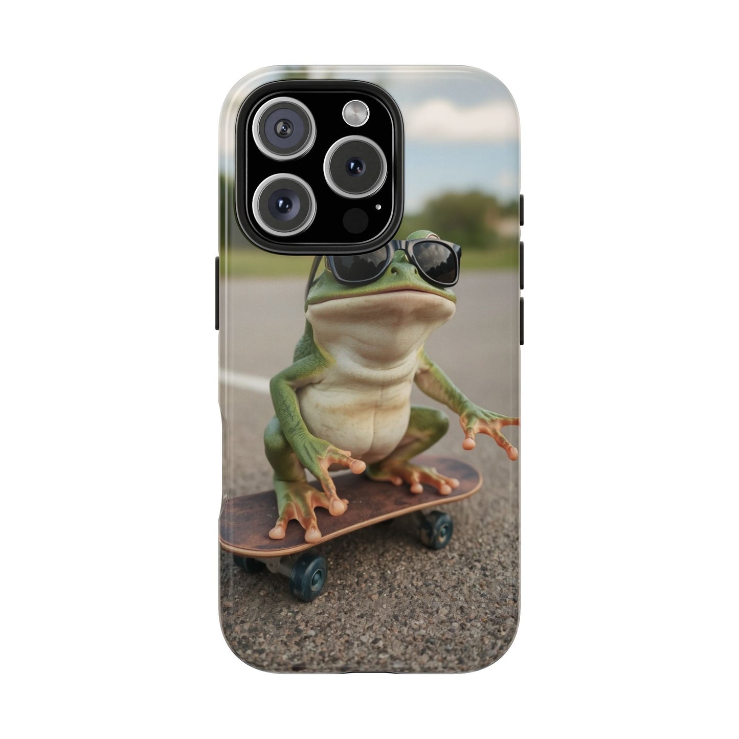 Cool Frog Skateboard Phone Case - Tough and Stylish Protection